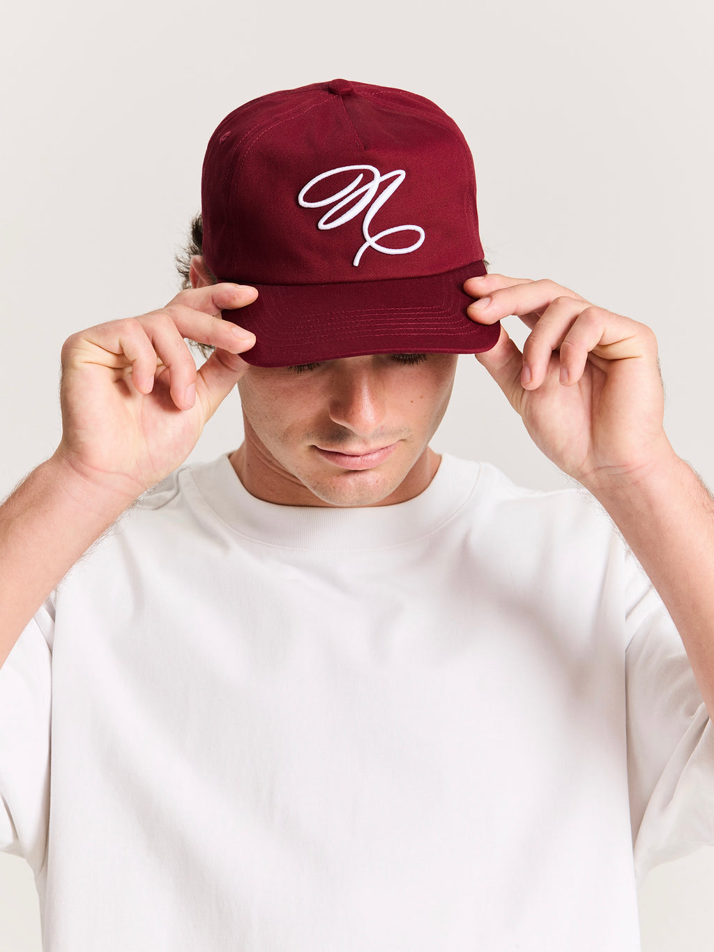 CALLIGRAPHY CAP | BURGUNDY