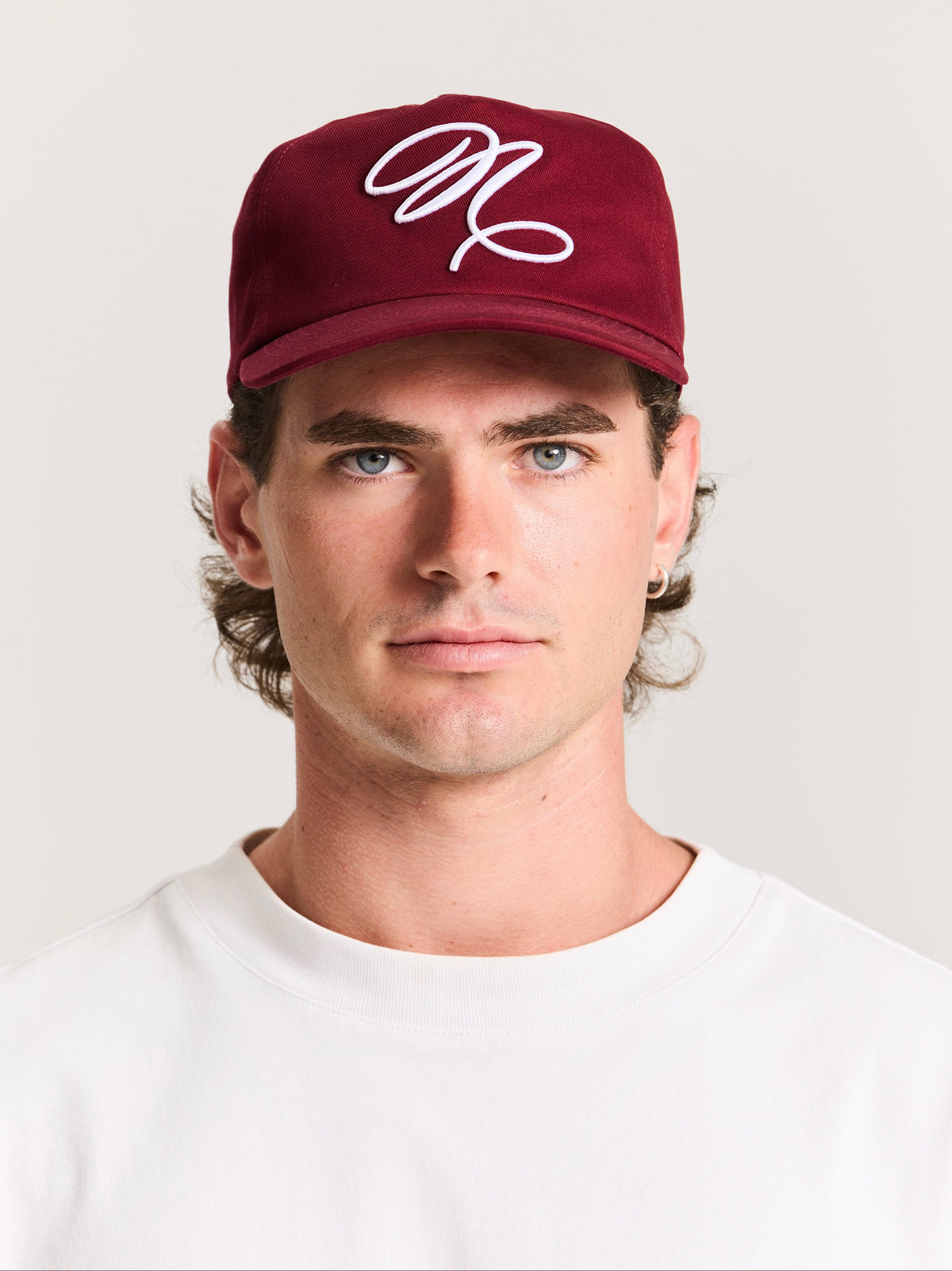 Calligraphy Cap R CALLIGRAPHY CAP | BURGUNDY – noname